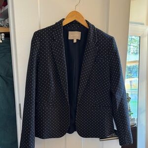Banana Republic Black and White Polka Dot Blazer